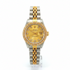 Ladies 69173 Model Rolex 26mm Date Just With After Market Diamond Bezel With Textured Case And Bracelet