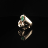 Natural .33ctw Emerald Ring In 14kt Yellow Gold
