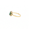 Natural 1.1ct Emerald Ring With .20ctw Diamond Accents In 14kt Yellow Gold