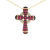 Natural 7ctw Tourmaline & .33ctw Diamond Pendant In 14kt Yellow Gold With Chain