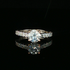 Natural 1.5ctw Diamond Ring In Two Tone 14kt Gold