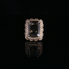 Etste 12ct Smokey Quartz Ring In 10kt Yellow Gold