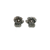 Natural 4.87ctw Diamond Necklace & Earring Set In 18kt White Gold