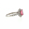 2.24Ct Natural Padparadscha Sapphire With .75Ctw Diamond Accents In Platinum