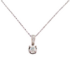 Natural .20 CTW Diamond Pendant Set in 14K White Gold