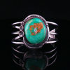 Large Sterling Silver and Turquoise Cuff Bracelet