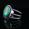 Large Sterling Silver and Turquoise Cuff Bracelet
