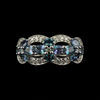 Natural 2.01ct Blue Alexandrite And .33ctw Diamond Ring Set in Platinum