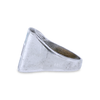 Vintage Sterling Silver and Turquoise Inlay Signet Ring