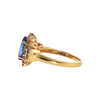 Natural 2ct Tanzanite and Diamond Ring Set in 14K Yellow Gold