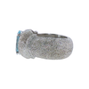 Estate Mignon Faget Aquamarine and Textured Sterling Silver Ring