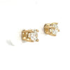 Classic 1ctw Diamond Stud Earrings In Your Choice of Yellow or White 14kt Gold