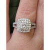 1.5ctw LAB Diamond Ring In 14kt White Gold With IGI Copy