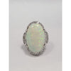 21.88ctw Natural Opal With 1.73ctw Diamond Accents In Platinum