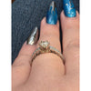 Natural .5ct Center Diamond VS/J-K With .32ct Diamond Accents In 14kt White Gold Ring Weighing 3.52g