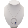 GIA Certified 5ctw Tanzanite On 1.05ctw Natural Diamond Pendant In 18kt White Gold With 18in White Gold Chain 9.61g Total Weight