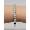 Flex Cuff Bracelet With 6.07ctw Diamonds (I1-2) In 14kt White Gold Weighing 15.47g