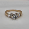 Natural 1ctw Diamond Ring .5ct Center Diamond In 14kt Gold