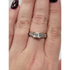 Natural Diamond Ring  .5ct Center Stone (VS/F) With .15ct Accent Diamonds In 14kt White Gold Weighing 5.38g