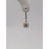 LAB 2ctw Diamond (VS1/D) Leaver Back Dangling Earring In 14kt Yellow Gold Comes With IGI Report