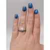 Natural 1.05ct Center Stone Diamond (SI/F) With 1ct Diamond Accents In 18kt White Gold Ring