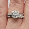 Natural .90ctw Diamond Ring In 14kt White Gold