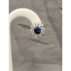 Natural 4.21ctw Sapphire Earrings With 1.39ctw Diamond Accents In Platinum