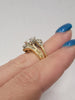 Natural .53ct Marquis Cut Diamond Ring With .50ct Diamond Enhancers In 14kt Yellow Gold Includes IGI Report