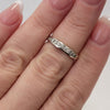 Natural .15ctw Diamond Band In 14kt White Gold