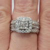Natural 1.60ctw Diamond Ring With Enhancer In 14kt White Gold