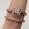 .75ctw Diamond 14kt Rose Gold Wedding Set