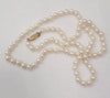 Freash Water 6.5mm Wide Pearl Stand With 14kt Yellow Gold Clasp