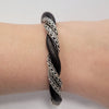 John Hardy Bracelet In Sterling Silver & Leather