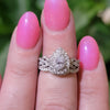 Neil Lane 1ctw Pear Shape Double Halo RIng With Enhancer In 14kt hite Gold