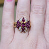 Natural 3.53ctw Ruby Ring With .45ctw Diamond Accents In 18kt Yellow Gold