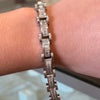 Men's 10ctw Diamond (VS/F) Bacelet In 18kt White Gold
