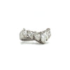 Natural 2ctw Diamond  (I1/G) V-Shaped Cluster Ring In Platinum