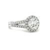 Natural 1.5ct Diamond Ring With .33ct Diamond Accents In 18kt White Gold Weighing 5.64g