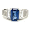 Natural 1.37ctw Sapphire Ring With .80ctw Diamond Accents In Platinum