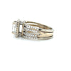 Natural 1.28ct (VS2/F) Center Princess Cut Diamond With .55ct Diamond Accents In 18kt Yellow Gold Ring