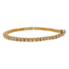 Natural Diamond Tennis Bracelet Set in 14K Yellow Gold