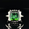 6.58ctw Natural Tourmaline With .23ctw Diamond Accents In Platinum