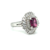 Natural 1.20 Ct Ruby & .65ctw Diamond Ring In Platinum