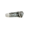 Natural .40ctw Heart Cut Diamond Set in 14K White Gold Ring