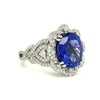 Le Vian "Blueberry" 4.5 Ct  Oval Tanzanite & .75 Diamond (VS2/SI1) Ring In Platinum