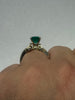 Natural 2.05ctw Brazilian Emerld Ring With .60ctw Diamond Accents In two toned 14kt Gold Includes GIA Report