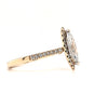 LAB 1.46ct Marquis Diamond VS2/F Ring With .50ct Diamond Accents In 14kt Yellow Gold