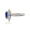 3.59Ct Natural Sapphire With .77Ctw Diamond Accents In Platinum