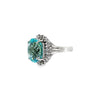 Estate 6.65ct Aquamarine and .28ctw Diamond Ring Set in Platinum