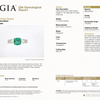 Natural 1.20ct Columbian Emerald With .4ctw Accent Diamonds In Platinum Ring Includes GIA Report